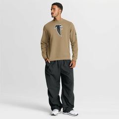 Atlanta Falcons Swing Pass Rewind Club Pullover Sweatshirt - Tan Pullover