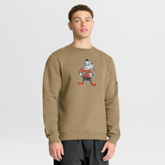 Cleveland Browns Swing Pass Rewind Club Pullover Sweatshirt - Brown Pullover