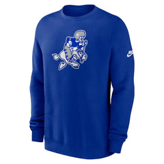 Dallas Cowboys Swing Pass Rewind Club Pullover Sweatshirt - Royal Pullover
