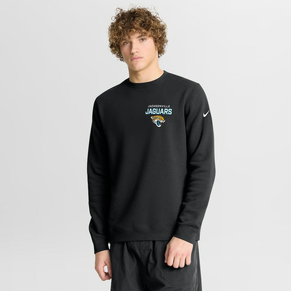 Jacksonville Jaguars Primetime Club Fleece Pullover Sweatshirt - Black Pullover