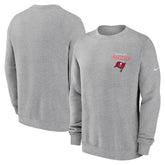 Tampa Bay Buccaneers Primetime Club Fleece Pullover Sweatshirt - Heather Gray Pullover
