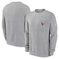 Houston Texans Primetime Club Fleece Pullover Sweatshirt - Heather Gray Pullover