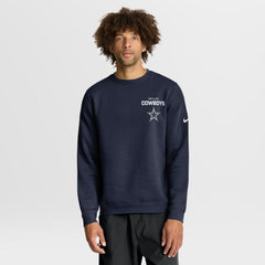 Dallas Cowboys Primetime Club Fleece Pullover Sweatshirt - Navy Pullover