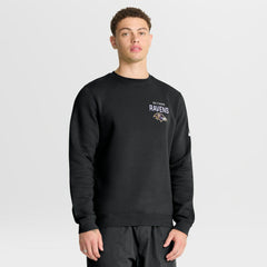 Baltimore Ravens Primetime Club Fleece Pullover Sweatshirt - Black Pullover