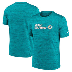 Miami Dolphins Big & Tall Primetime Reverse Play Velocity Performance T-Shirt - Aqua T-shirts