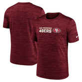 San Francisco 49ers Big & Tall Primetime Reverse Play Velocity Performance T-Shirt - Scarlet T-shirts
