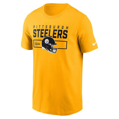 Pittsburgh Steelers Primetime Helmet Essential T-Shirt - Gold T-shirts