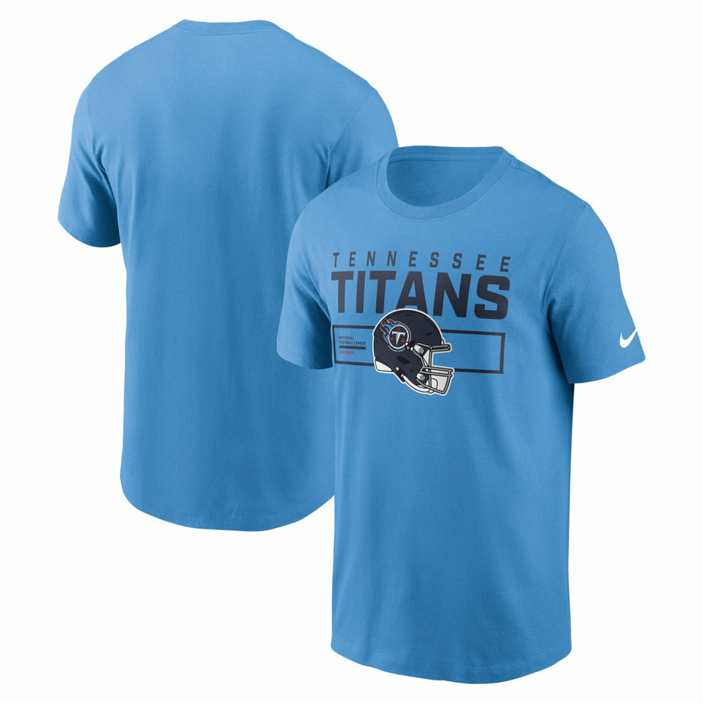 Tennessee Titans Primetime Helmet Essential T-Shirt - Light Blue T-shirts