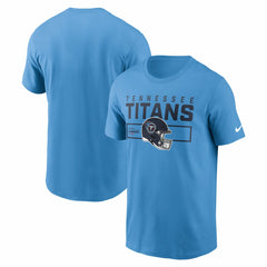 Tennessee Titans Primetime Helmet Essential T-Shirt - Light Blue T-shirts