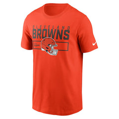 Cleveland Browns Primetime Helmet Essential T-Shirt - Orange T-shirts