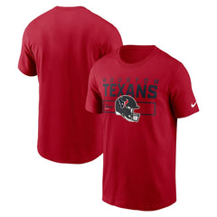 Houston Texans Primetime Helmet Essential T-Shirt - Red T-shirts