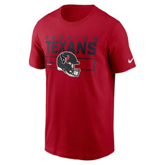 Houston Texans Primetime Helmet Essential T-Shirt - Red T-shirts