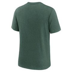 New York Jets Long Pass Tri-Blend T-Shirt - Heather Green T-shirts