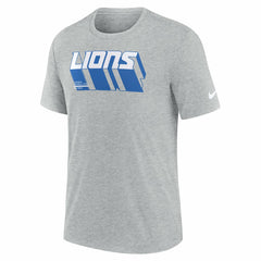Detroit Lions Long Pass Tri-Blend T-Shirt - Heather Gray T-shirts