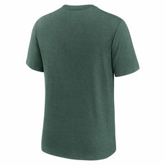 Green Bay Packers Long Pass Tri-Blend T-Shirt - Heather Green T-shirts