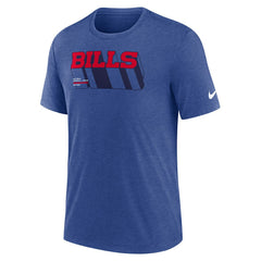 Buffalo Bills Long Pass Tri-Blend T-Shirt - Heather Royal T-shirts
