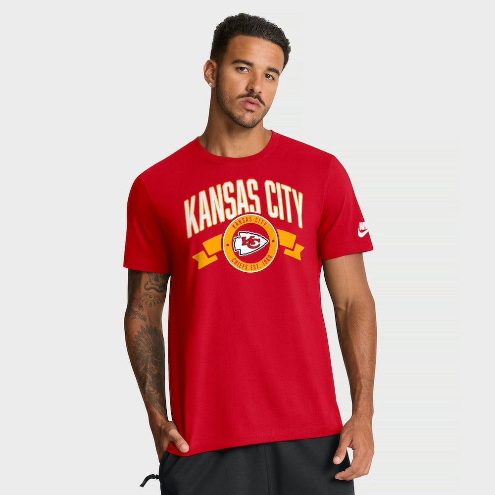 Kansas City Chiefs Rewind Front and Back Hit Essential T-Shirt - Red T-shirts