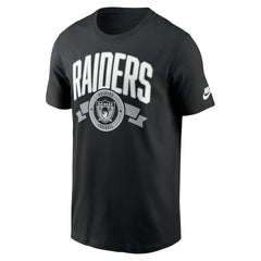 Las Vegas Raiders Rewind Front and Back Hit Essential T-Shirt - Black T-shirts