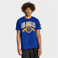 Los Angeles Rams Rewind Front and Back Hit Essential T-Shirt - Royal T-shirts