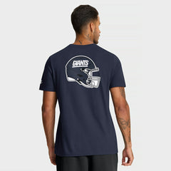 New York Giants Rewind Front and Back Hit Essential T-Shirt - Navy T-shirts
