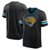 Jacksonville Jaguars Hometown Premium Hashmark V-Neck T-Shirt - Black T-shirts