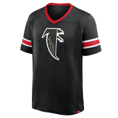 Atlanta Falcons Hometown Premium Hashmark V-Neck T-Shirt - Black T-shirts