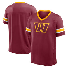 Washington Commanders Hometown Premium Hashmark V-Neck T-Shirt - Burgundy T-shirts