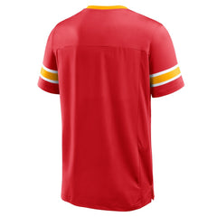 Kansas City Chiefs Hometown Premium Hashmark V-Neck T-Shirt - Red T-shirts