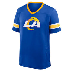 Los Angeles Rams Hometown Premium Hashmark V-Neck T-Shirt - Royal T-shirts