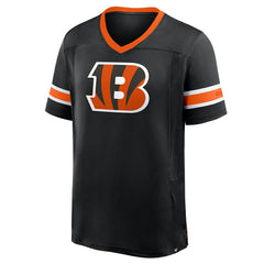 Cincinnati Bengals Hometown Premium Hashmark V-Neck T-Shirt - Black T-shirts