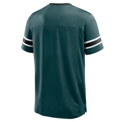 Philadelphia Eagles Hometown Premium Hashmark V-Neck T-Shirt - Midnight Green T-shirts