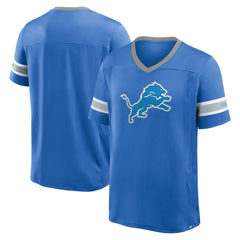 Detroit Lions Hometown Premium Hashmark V-Neck T-Shirt - Blue T-shirts