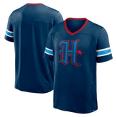 Houston Texans Redzone Hashmark V-Neck T-Shirt - Navy T-shirts