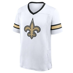 New Orleans Saints Redzone Hashmark V-Neck T-Shirt - White T-shirts