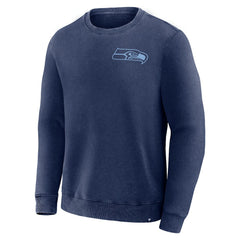 Seattle Seahawks Deep Route Pullover Sweatshirt - Navy Pullover