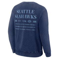 Seattle Seahawks Deep Route Pullover Sweatshirt - Navy Pullover