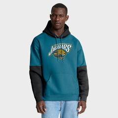 Jacksonville Jaguars Helmet Retro Pullover Hoodie - Teal Hoodies