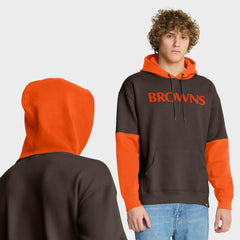 Cleveland Browns Helmet Retro Pullover Hoodie - Brown Hoodies