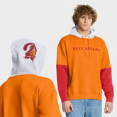 Tampa Bay Buccaneers Helmet Retro Pullover Hoodie - Tan Hoodies