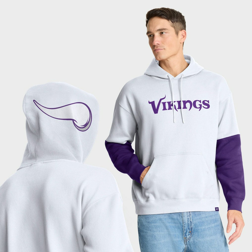 Minnesota Vikings Helmet Alt Pullover Hoodie - White Hoodies