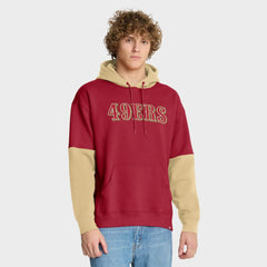 San Francisco 49ers Helmet Pullover Hoodie - Scarlet Hoodies