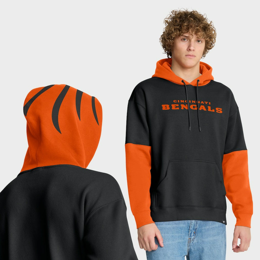 Cincinnati Bengals Helmet Pullover Hoodie - Black Hoodies