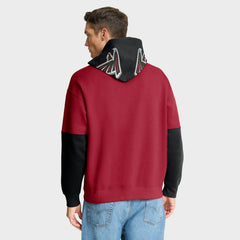 Atlanta Falcons Helmet Pullover Hoodie - Red Hoodies