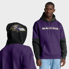 Baltimore Ravens Helmet Pullover Hoodie - Purple Hoodies