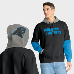 Carolina Panthers Helmet Pullover Hoodie - Black Hoodies