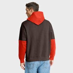 Cleveland Browns Helmet Pullover Hoodie - Brown Hoodies