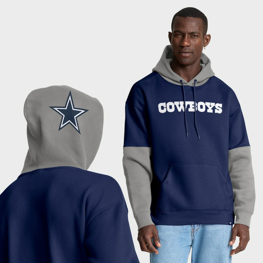 Dallas Cowboys Helmet Pullover Hoodie - Navy Hoodies