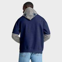 Dallas Cowboys Helmet Pullover Hoodie - Navy Hoodies