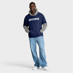 Dallas Cowboys Helmet Pullover Hoodie - Navy Hoodies