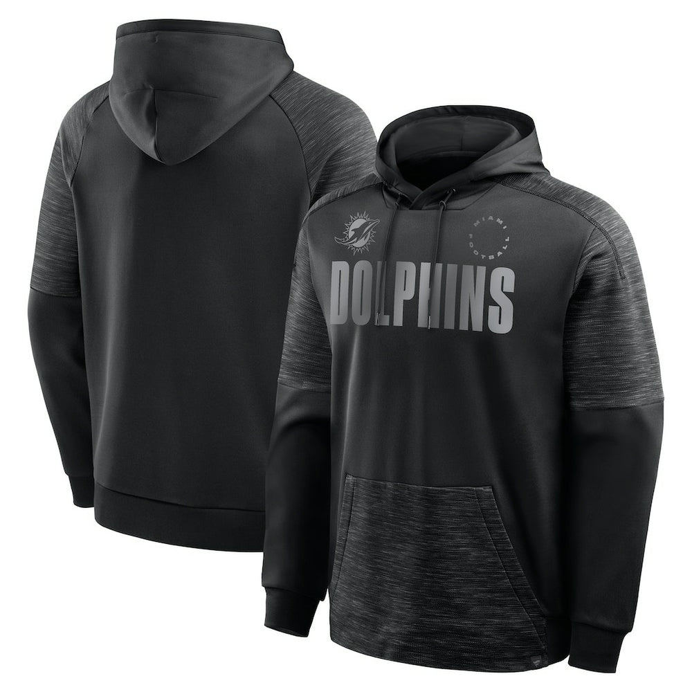 Miami Dolphins Chip Shot Pullover Hoodie - Black Hoodies